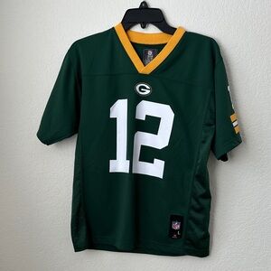 Youth Large NFL Green Bay Packers Aaron Rodgers #12 Jersey